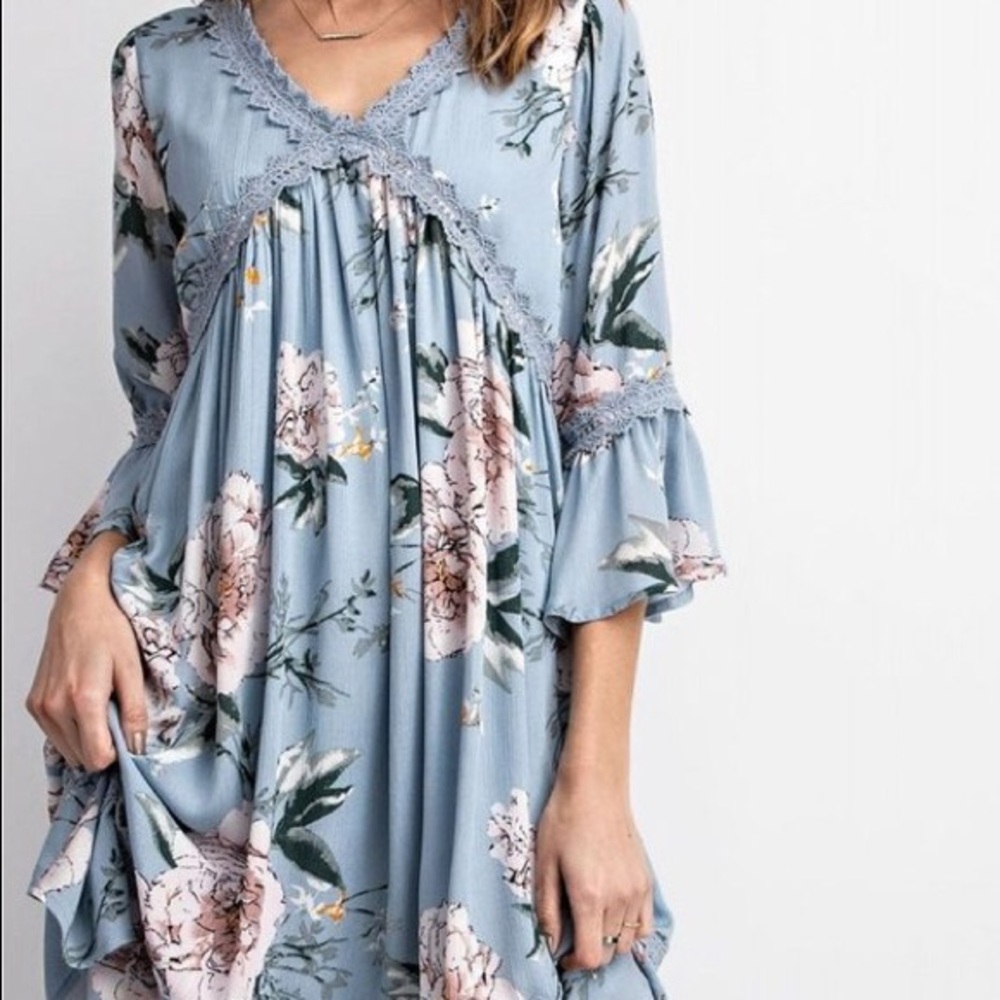 •Blue Skies Mini Dress• - Picture 4 of 6